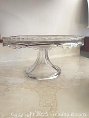 MaxSold Auction: Vintage Pressed Glass Cake Stand, 12, Duralex Vintage French Small Dinner Plates  - Point Edward (Ontario, Canada) PARTNER MANAGED Estate Sale Online Auction -  Michigan Avenue