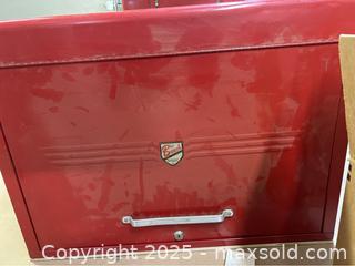 MaxSold Auction: Vintage Red Beach Industries Toolbox - Point Edward (Ontario, Canada) SELLER MANAGED Estate Sale Online Auction -  Michigan Avenue