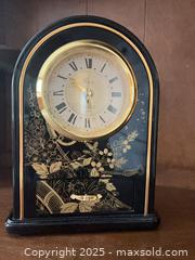 MaxSold Auction: Vintage Yamanaka Black and Gold Floral Quartz Mantel Clock - Point Edward (Ontario, Canada) PARTNER MANAGED Estate Sale Online Auction -  Michigan Avenue
