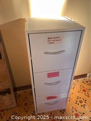 MaxSold Auction: White 3 Drawer Cabinet - Point Edward (Ontario, Canada) PARTNER MANAGED Estate Sale Online Auction -  Michigan Avenue