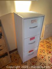 MaxSold Auction: White 3 Drawer Cabinet - Point Edward (Ontario, Canada) PARTNER MANAGED Estate Sale Online Auction -  Michigan Avenue