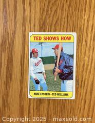 MaxSold Auction: 1969 Topps baseball Ted Williams card  - Kingston (Ontario, Canada) SELLER MANAGED Downsizing Online Auction -  Juniper Drive