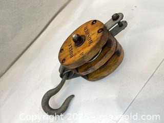 MaxSold Auction: Antique roller, bush block, and tackle pulley - Cocoa (Florida, USA) SELLER MANAGED Estate Sale Online Auction - Broadcast Court