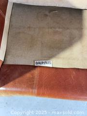 MaxSold Auction: BAUHAUS made in USA, leather armchair - Cocoa (Florida, USA) SELLER MANAGED Estate Sale Online Auction - Broadcast Court