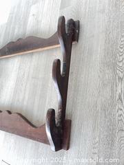 MaxSold Auction: Vintage wooden three gun shelf rack - Cocoa (Florida, USA) SELLER MANAGED Estate Sale Online Auction - Broadcast Court