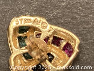 MaxSold Auction: 14KT Gold Earrings - North Vancouver (British Columbia, Canada) SELLER MANAGED Downsizing Online Auction - 14th Street West