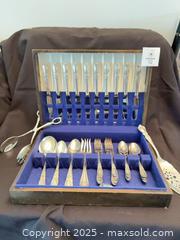 MaxSold Auction: Silver plated White Orchid pattern produced by Oneida starting in 1953 - Arran-Elderslie (Ontario, Canada) PARTNER MANAGED Estate Sale Online Auction - George Street