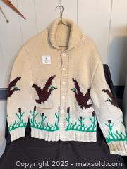 MaxSold Auction: Vintage 1950’s Cowichan Wool Sweater ( Curling Sweater)  - Arran-Elderslie (Ontario, Canada) PARTNER MANAGED Estate Sale Online Auction - George Street