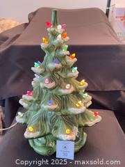 MaxSold Auction: Vintage 1977 Atlantic Mold 18” Ceramic Tree Light up Christmas Tree - Arran-Elderslie (Ontario, Canada) PARTNER MANAGED Estate Sale Online Auction - George Street