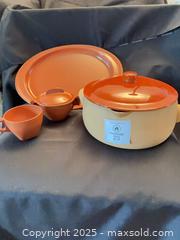 MaxSold Auction: Vintage Red Wing Pottery and Melmac Set - Arran-Elderslie (Ontario, Canada) PARTNER MANAGED Estate Sale Online Auction - George Street