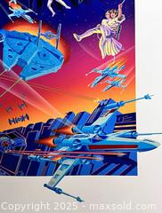 MaxSold Auction: Giant Size 1990s Star Wars Melanie Kent Lithograph – Iconic Characters &#38; Starships! NOS - Los Angeles (California, USA) SELLER MANAGED Reseller Online Auction -  Devonshire Street
