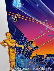 MaxSold Auction: Giant Size 1990s Star Wars Melanie Kent Lithograph – Iconic Characters &#38; Starships! NOS - Los Angeles (California, USA) SELLER MANAGED Reseller Online Auction -  Devonshire Street
