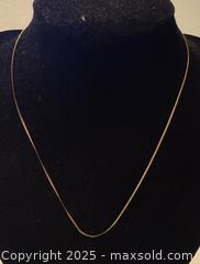 MaxSold Auction: 10k yellow gold necklace 18” - Markham (Ontario, Canada) SELLER MANAGED Downsizing Online Auction - Loring Crescent