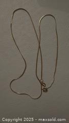 MaxSold Auction: 10k yellow gold necklace 18” - Markham (Ontario, Canada) SELLER MANAGED Downsizing Online Auction - Loring Crescent