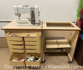 MaxSold Auction: Bernina 930 Record Electronic Sewing Machine With Sewing Table &#38; More! - Oak Park (California, USA) PARTNER MANAGED Estate Sale Online Auction - Pesto Way
