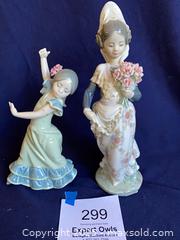 MaxSold Auction: Lladro Figurine Valencian Girl with Flowers #1304 and Lolita #5192 - Oak Park (California, USA) PARTNER MANAGED Estate Sale Online Auction - Pesto Way