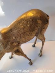 MaxSold Auction: LG Brass Grazing Deer  - Belleville (Ontario, Canada) SELLER MANAGED Reseller Online Auction - Dundas Street East