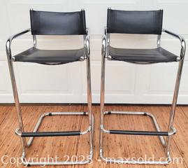 MaxSold Auction: Martin Stam Style Chrome Cantilever Bar Stools  - Belleville (Ontario, Canada) SELLER MANAGED Reseller Online Auction - Dundas Street East