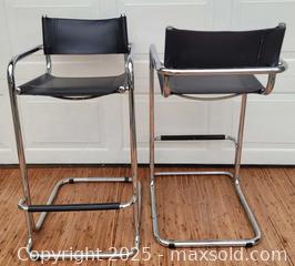 MaxSold Auction: Martin Stam Style Chrome Cantilever Bar Stools  - Belleville (Ontario, Canada) SELLER MANAGED Reseller Online Auction - Dundas Street East