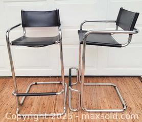 MaxSold Auction: Martin Stam Style Chrome Cantilever Bar Stools  - Belleville (Ontario, Canada) SELLER MANAGED Reseller Online Auction - Dundas Street East