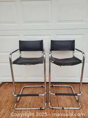 MaxSold Auction: Martin Stam Style Chrome Cantilever Bar Stools 5 - Belleville (Ontario, Canada) SELLER MANAGED Reseller Online Auction - Dundas Street East