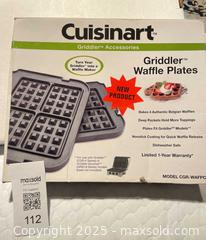 MaxSold Auction: Cuisinart CGR-WAFPC Removable Nonstick Waffle Plates (4 Belgian) - North York (Ontario, Canada) SELLER MANAGED Downsizing Online Auction - Country Lane