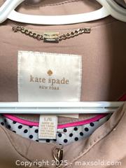 MaxSold Auction: kate spade new york Taupe Belted Trench Coat, Large - North York (Ontario, Canada) SELLER MANAGED Downsizing Online Auction - Country Lane