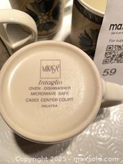 MaxSold Auction: Mikasa Intaglio Center Court (CA203) Coffee/Tea Mug Set of 4 - coordinates w Mikasa Arabella pattern - North York (Ontario, Canada) SELLER MANAGED Downsizing Online Auction - Country Lane