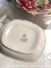 MaxSold Auction: Paragon Exotic Birds &#38; Roses pattern - small creamer &#38; open sugar; Mandarin lidded bowl TF &#38; Sons RN 13104 - North York (Ontario, Canada) SELLER MANAGED Downsizing Online Auction - Country Lane