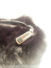 MaxSold Auction: RUDSAK black rabbit fur crossbody with front section muff to keep your hands warm - North York (Ontario, Canada) SELLER MANAGED Downsizing Online Auction - Country Lane