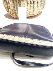 MaxSold Auction: Summer bags - Navy/tan Talbots crossbody w adj straps; Unbranded tan weave bag with drawstring closure - North York (Ontario, Canada) SELLER MANAGED Downsizing Online Auction - Country Lane