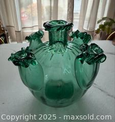 MaxSold Auction: 1920’s Venini Vittorio Zecchin teal glass vase - Hatboro (Pennsylvania, USA) PARTNER MANAGED Estate Sale Online Auction -  Jacksonville Road