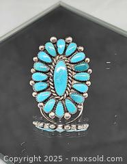 MaxSold Auction: Alice Quam A Q Native American Silver Signed Turquoise Zuni Ring  - Hatboro (Pennsylvania, USA) PARTNER MANAGED Estate Sale Online Auction -  Jacksonville Road
