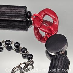 MaxSold Auction: Bakelite Statement Necklace, Black &#38; Red, 18 in - Hatboro (Pennsylvania, USA) PARTNER MANAGED Estate Sale Online Auction -  Jacksonville Road
