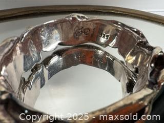 MaxSold Auction: Brutalist sterling silver bangle bracelet  - Hatboro (Pennsylvania, USA) PARTNER MANAGED Estate Sale Online Auction -  Jacksonville Road