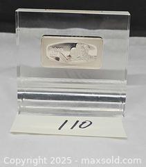 MaxSold Auction: Franklin Mint 1975 Fathers Day Silver Art Bar In Lucite Holder Paperweight - Hatboro (Pennsylvania, USA) PARTNER MANAGED Estate Sale Online Auction -  Jacksonville Road