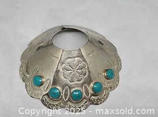 MaxSold Auction: Iindigenous American Silver, turquoise  hair accessory, sterling ring - Hatboro (Pennsylvania, USA) PARTNER MANAGED Estate Sale Online Auction -  Jacksonville Road