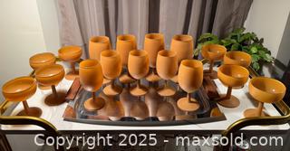 MaxSold Auction: MCM tray &#38; rare matted stemware  - Hatboro (Pennsylvania, USA) PARTNER MANAGED Estate Sale Online Auction -  Jacksonville Road