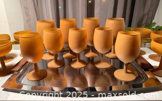 MaxSold Auction: MCM tray &#38; rare matted stemware  - Hatboro (Pennsylvania, USA) PARTNER MANAGED Estate Sale Online Auction -  Jacksonville Road