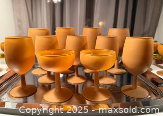 MaxSold Auction: MCM tray &#38; rare matted stemware  - Hatboro (Pennsylvania, USA) PARTNER MANAGED Estate Sale Online Auction -  Jacksonville Road