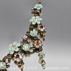 MaxSold Auction: Multicolor Gold-Tone Statement Floral Necklace, Princess Length - Hatboro (Pennsylvania, USA) PARTNER MANAGED Estate Sale Online Auction -  Jacksonville Road