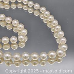 MaxSold Auction: Opera-Length Single Strand Pearl Necklace with 14k Yellow Gold Clasp - Hatboro (Pennsylvania, USA) PARTNER MANAGED Estate Sale Online Auction -  Jacksonville Road