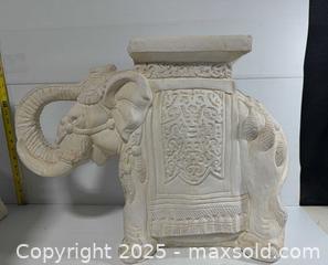 MaxSold Auction: Pair of Vintage Chinoiserie ceramic elephant garden stool or plant stand.  - Hatboro (Pennsylvania, USA) PARTNER MANAGED Estate Sale Online Auction -  Jacksonville Road