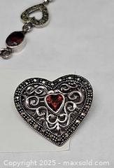 MaxSold Auction: Sterling, marcasite, garnet jewelry set - Hatboro (Pennsylvania, USA) PARTNER MANAGED Estate Sale Online Auction -  Jacksonville Road