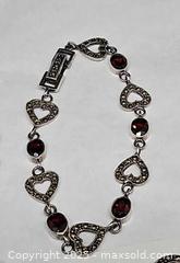 MaxSold Auction: Sterling, marcasite, garnet jewelry set - Hatboro (Pennsylvania, USA) PARTNER MANAGED Estate Sale Online Auction -  Jacksonville Road