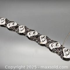 MaxSold Auction: Sterling Silver Link Bracelet with Horse Motif - Hatboro (Pennsylvania, USA) PARTNER MANAGED Estate Sale Online Auction -  Jacksonville Road