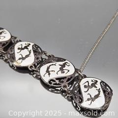 MaxSold Auction: Sterling Silver Link Bracelet with Horse Motif - Hatboro (Pennsylvania, USA) PARTNER MANAGED Estate Sale Online Auction -  Jacksonville Road