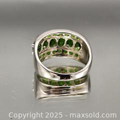 MaxSold Auction: Sterling Silver Ring with Green Stones - Hatboro (Pennsylvania, USA) PARTNER MANAGED Estate Sale Online Auction -  Jacksonville Road