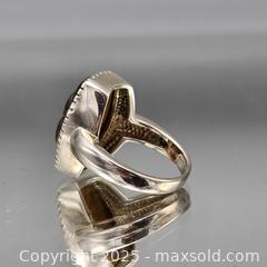 MaxSold Auction: Sterling Silver Size 8 Ring with Carved Wood Floral Center - Hatboro (Pennsylvania, USA) PARTNER MANAGED Estate Sale Online Auction -  Jacksonville Road