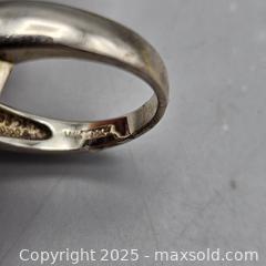 MaxSold Auction: Sterling Silver Size 8 Ring with Carved Wood Floral Center - Hatboro (Pennsylvania, USA) PARTNER MANAGED Estate Sale Online Auction -  Jacksonville Road